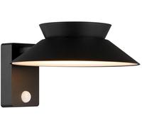 Nordlux Applique da esterno a LED Justina, nero, sensore, metallo Nordlux