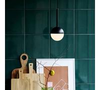 Nordlux Lampada sospensione Contina di vetro, 1 luce, nero Nordlux