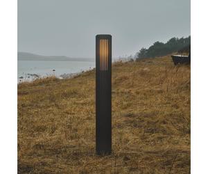 Nordlux Lampione esterno Aludra 95 Seaside, alluminio, nero Nordlux