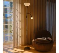 nordlux Lauria proiettore a soffitto con braccio per lampada da lettura, E27 e E14, 2512554003, Lauria [Lampade per Interni > Lampade da Terra]