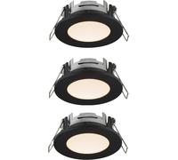 Nordlux Leonis lampada da incasso 3x4.5 W nero 49160103
