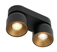 Nordlux Pitcher lampada da soffitto 2x10 W nero 2310410103