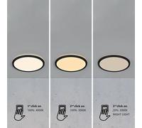 Nordlux Plafoniera LED Oja 29 IP54 3.000/4.000 K nera Nordlux