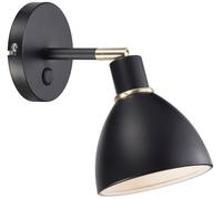 Nordlux Ray lampada da parete 1x25 W nero 63191003
