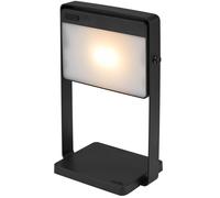 Nordlux Lampada da tavolo LED Saulio, nera, IP44, alluminio, USB, batteria Nordlux