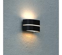 Nordlux Applique da esterno Sibelis, up/down, nero, plastica, E27 Nordlux