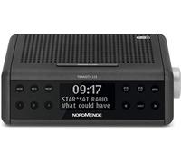 Nordmende Transita 115 - Radio sveglia digitale (radio DAB+/FM con doppia sveglia, timer per sonno, funzione snooze, display OLED con orario e informazioni visualizzate, 3 watt) antracite