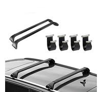 NORDRIVE Barre portatutto per Nissan Qashqai (J11) dal 01/2014 dotate di Serratura antifurto - Portapacchi Snap Steel in Acciaio Nero