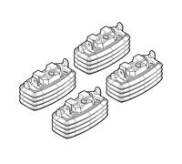 Nordrive N21027 27 Attacchi Kit su Misura per Kia Cee'd 5P 02/07>09/09/Kia Cee'd 5P 10/09>04/12/Mazda 3 4P 01/04>10/10/Mazda 3 5P 01/04>03/09/Mazda 6 4P 10/03>03/08, Confezioni da 4