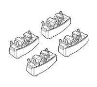 Nordrive N21107 107 Attacchi Kit su Misura per Peugeot 207 3P 05/06>11/12/Peugeot 207 5P 05/06>11/12/Peugeot 207 Plus 3P 02/13>08/14/Peugeot 207 Plus 5P 02/13>08/14, Confezioni da 4