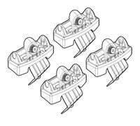 Nordrive N21115 115 Attacchi Kit su Misura per Peugeot 208 5P 04/12>05/15/Peugeot 208 5P 06/15>10/19, Confezioni da 4