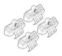 Nordrive N21139 139 Attacchi Kit su Misura per Toyota Yaris 5P 10/11>08/14/Toyota Yaris 5P 09/14>02/17/Toyota Yaris 5P 03/17>08/20, Confezioni da 4