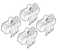 Nordrive Kit attacchi Lampa N21162 per Fiat Freemont dal 05/2011 senza rail in acciaio con chiave