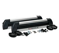 COPPIA PORTA SCI UNIVERSALI PER AUTO ALLUMINIO LEGGERO SNOW BOARDS NORDRIVE NEW