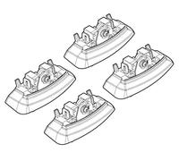 Nordrive N21134 134 Attacchi Kit su Misura per Opel Astra J 5P 01/10>10/12/Opel Astra J 5P 11/12>10/15, Confezioni da 4