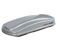 Box 430D, box tetto in ABS, 430 litri, doppia apertura - Argento lucido