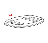 Set 4 gomme per tamponi kit attacchi Kargo