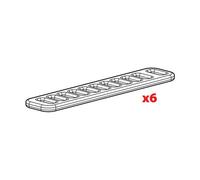 Set 6 cinghietti in gomma Per porta bici posteriore Follow-Me T3 (N50200)