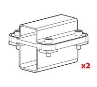 SET ADATTATORI KARGO RACK SU BARRE KARGO O KARGO PLUS PORTAGGIO LAMPA