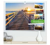 Nordsee - Sehnsuchtskalender zu Strand und Meer (hochwertiger Premium Wandkalender 2026 DIN A2 quer), Kunstdruck in Hochglanz: Romantische Farbspiele der Natur