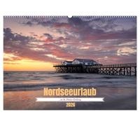 Nordseeurlaub in St. Peter-Ording (Wandkalender 2026 DIN A2 quer), CALVENDO Monatskalender: Farbstarke Eindrücke aus Sankt Peter-Ording