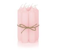 Nordstern Candele a bacchetta rosa, confezione da 6 pezzi, piccole candele per candelabri, corona dell'Avvento o come candela d'albero, decorazione da tavolo ideale per matrimoni o Natale, 11 x 2,2 cm