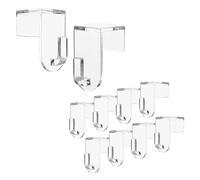 Nordstern Ganci per finestre, confezione da 8 pezzi, ganci trasparenti da appendere, ganci a morsetto, ideali da appendere per la decorazione di finestre sul telaio della finestra