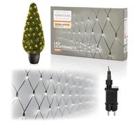Nordstern Rete luminosa a LED, luce bianca calda, 320 LED, illuminazione per interni ed esterni, 3 x 1,5 m, catena luminosa per bosso, illuminazione natalizia o cielo stellato