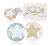 Nordstern Scaldamani a forma di stella, set da 4 pezzi - Scaldamani riutilizzabili per bambini e adulti - Cuscinetti termici da tasca 9 cm