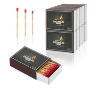 Nordstern Set di 10 Fiammiferi da 40 Pezzi - per Accendere Candele e Camini - Fiammiferi di Sicurezza Con Scatola