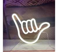 Nordstylee Luci al neon a forma di mano a LED a forma di mano da appendere a luci al neon decorative da appendere a USB o a batteria, per la casa,il bar,il ristorante, la festa di compleanno di Natale