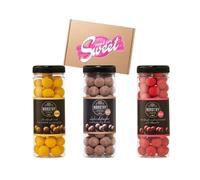 Nordthy 3 x 300 g palline di liquirizia Gourmet liquirizia con frutto della passione, lampone e caramello al sale