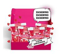 Nordthy Cuori Senza Zucchero 4 x 65g (260g) - Originali Caramelle Gommose Danesi senza Zucchero - Gommose a Basso Contenuto Calorico - Snack Salutare & Ideale per Diabetici