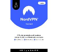 NordVPN Standard - 1 Year - 10 Devices (PC/MAC/Mobile) VPN & Cybersecurity Software Subscription Key ITALY