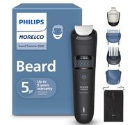 Norelco Philips BT5775/40 - Regolabarba serie 5000, 100% impermeabile, quadrante di precisione con 40 impostazioni di bloccaggio, lame in metallo autoaffilanti e collettore di peli della barba