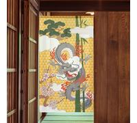 Noren Giapponese Porta Tenda Ukiyo-E 15085cmPolyester Sho-Chiku-Bai Dragon