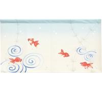 Noren Giapponese Tenda Della Porta 33.46x17.6 Poliestere Pesce Rosso E Acquatico