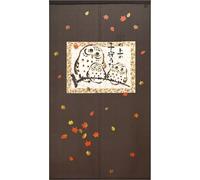 Noren Giapponese Tenda Della Porta Poliestere 150x85cm Fukuro Gufo Ninna Nanna
