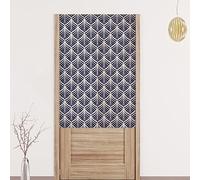 Noren Tenda Giapponese della Porta Tappezzeria Divisorie Lunga Tappezzeria Giapponese della Porta Tenda per Decorazione Porta Finestra Cucina modello nero 80 x 170 cm