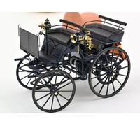 1/18 NOREV DAIMLER HD MOTORIZED CARRIAGE 1886 DARK BLUE MET