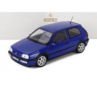 NOREV 1/18 VOLKSWAGEN GOLF III GTI 1994 BLU MODELLINO AUTO MODELLISMO STATICO