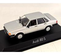 NOREV Audi 80 S 1979 Argento Metallizzato 1:43 Modello Auto 830052