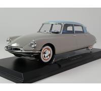 Norev Citroen DS 19 rose grey & turquoise 1956 1/18 181763