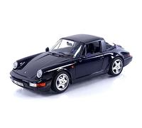 Norev Compatibile con Porsche 911 (964) Carrera 4 Targa 1991 blu scuro metallizzato modello auto 1:18