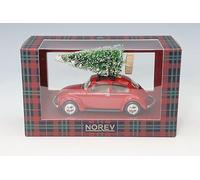 VOLKSWAGEN COCCINELLE 1303 rouge & sapin de noël 1/43 Jet Car VW Cox Christmas