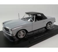 1963 Mercedes-Benz 230 SL Pagode Convertible W113 Gris 1:18 Norev 183990