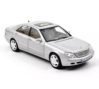 MODELLINO AUTO STATICO DIECAST MERCEDES BENZ S-CLASS S600 1998 SILVER SCALA 1/18