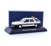 MODELLINO AUTO STATICO NOREV RENAULT 21 NEVADA 1989 POLICE NATIONALE SCALA 1/43