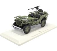 1944 Jeep Armada Americana "Día-D Batalla de Normandía" Verde Militar 1:18 Norev