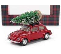 VOLKSWAGEN COCCINELLE 1303 rouge & sapin de noël 1/43 Jet Car VW Cox Christmas